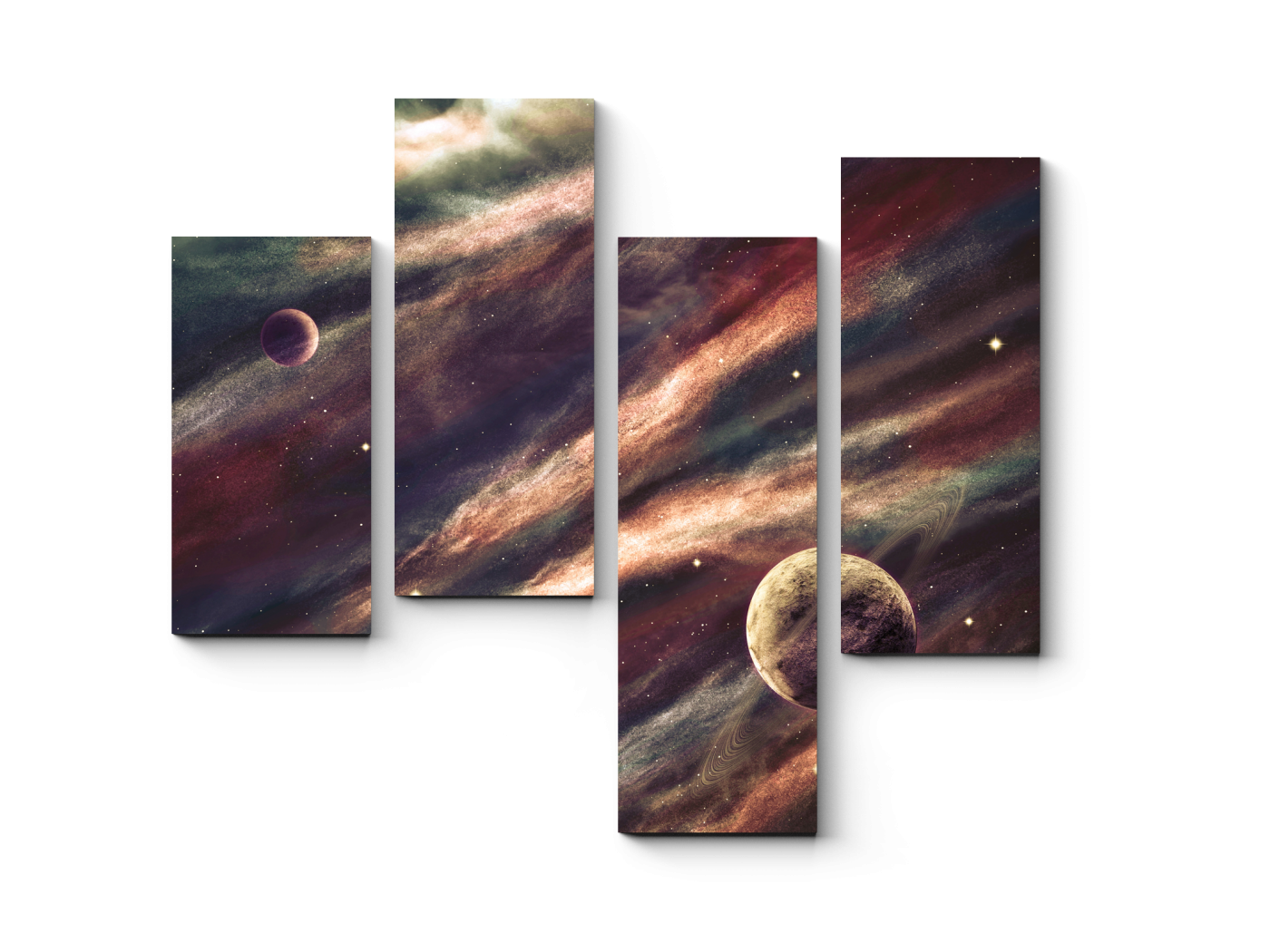 

Модульная картина Picsis, Туманность и планеты (20x20)
