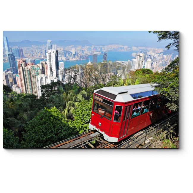 Модульная картина Прогулочный трамвайчик в Гонконге