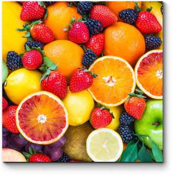 Модульная картина Сочные фрукты