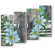 Модульная картина Слон, гуляющий среди цветов