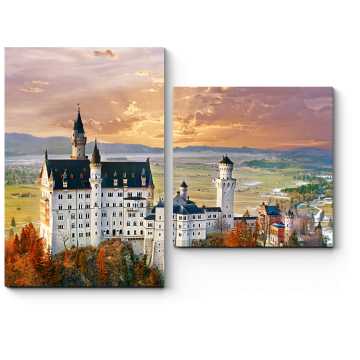 Модульная картина Замок под Мюнхеном