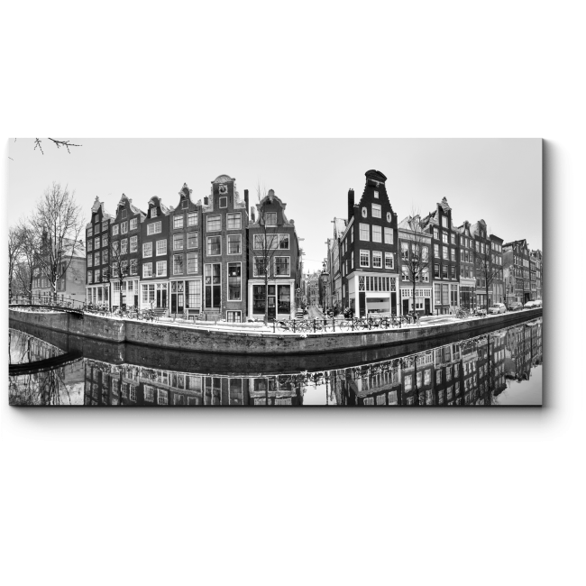 Модульная картина Монохромный Амстердам