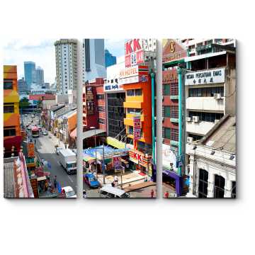 Модульная картина Торговый район Куала-Лумпур
