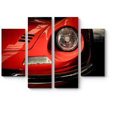Модульная картина Фронтальные детали Ferrari 