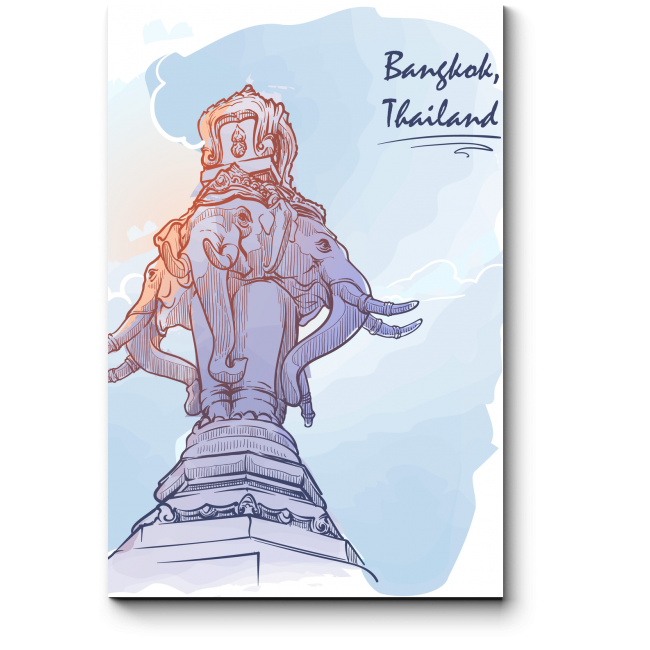 Модульная картина Символ Бангкока