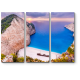 Модульная картина Закат на пляже Греции