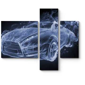 Модульная картина Car-smoke