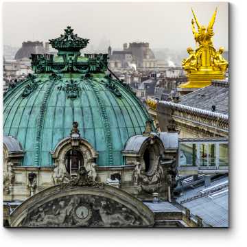 Модульная картина Вид на Париж с крыши Оперы