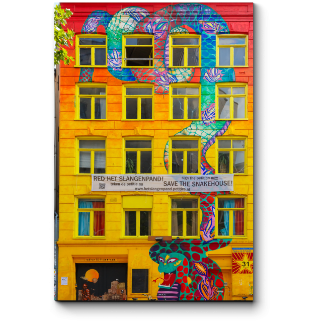 Модульная картина Искусство улиц Амстердама