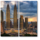 Модульная картина Грозовые тучи над Куала-Лумпур