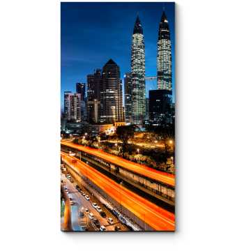 Модульная картина Пробуждающийся Куала-Лумпур на рассвете