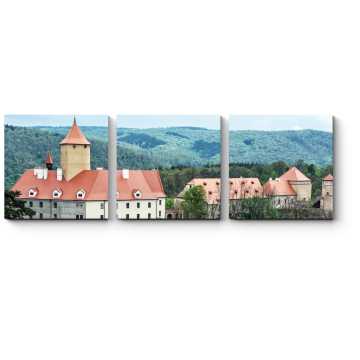 Модульная картина Замок Вевержи в Чехии