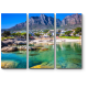 Модульная картина Райский пляж в горах, Кейптаун