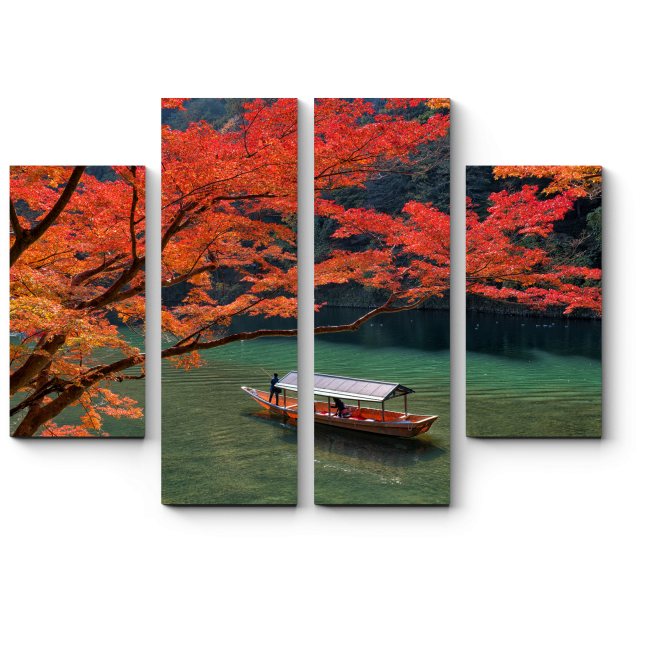 Модульная картина По течению безмятежности, Киото