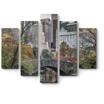 Модульная картина Осень пришла в Нью-Йорк