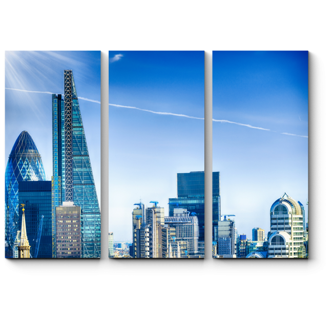 Модульная картина Небоскребы делового Лондона