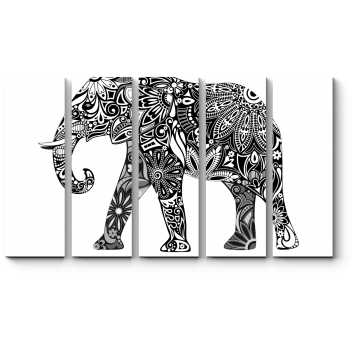 Модульная картина Цветущий слон