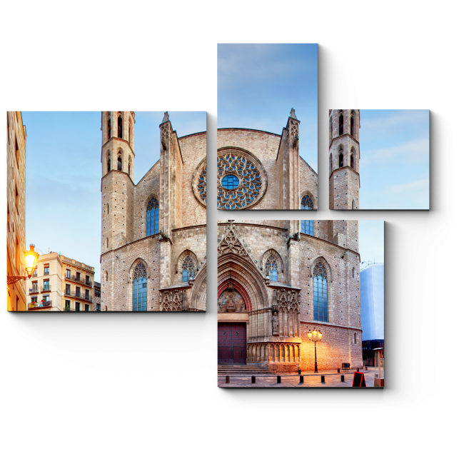 Модульная картина Церковь Святой Марии, Барселона