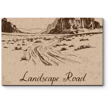 Модульная картина Пустыня с открытки
