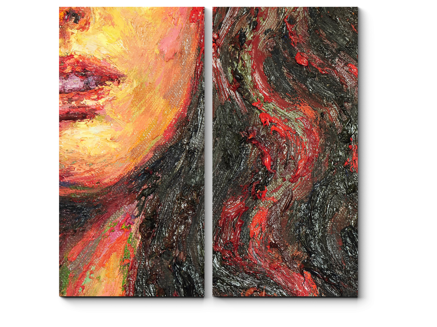 

Модульная картина Picsis, Девушка в красном (20x30)