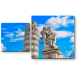 Модульная картина Пизанская башня летним днем