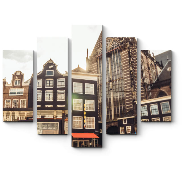 Модульная картина В центре Амстердама