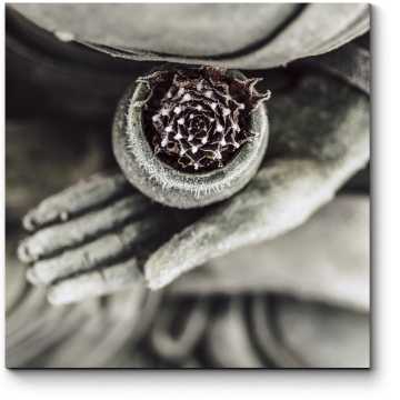 Модульная картина Каменный Будда