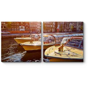 Модульная картина На берегу канала в Нидерландах