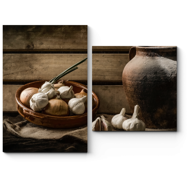 Модульная картина Натюрморт с глиняным кувшином