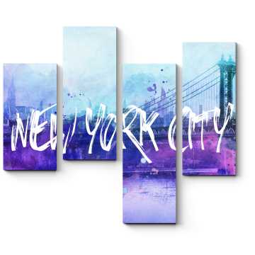 Модульная картина Яркие краски Нью-Йорка
