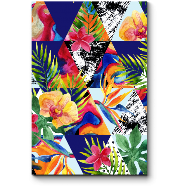 Модульная картина Цветущие тропики
