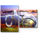 Модульная картина Энергетическая мощь велосипеда