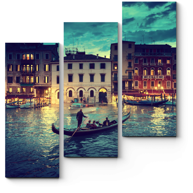 Модульная картина Гранд-канал в закат, Венеция