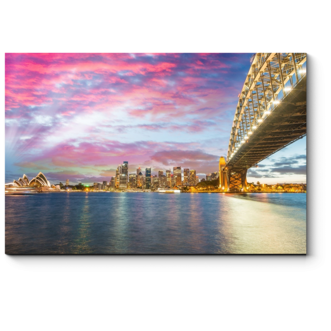 Модульная картина Летний закат над Сиднеем