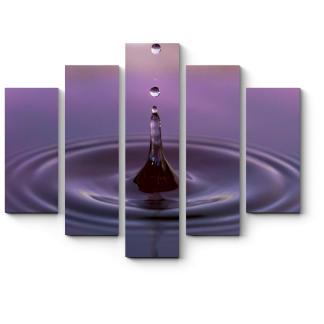 Модульная картина Капля воды