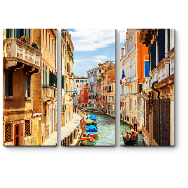 Модульная картина Вид на канал Рио-Марин, Венеция