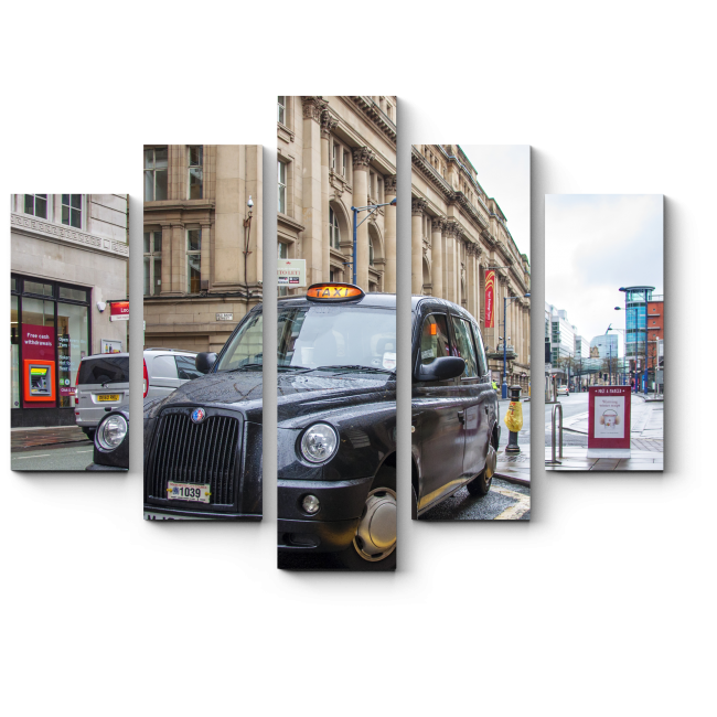 Модульная картина Такси Манчестера, Великобритания 