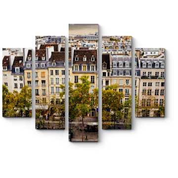 Модульная картина Над крышами Парижа