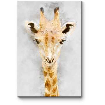 Модульная картина Акварельный жираф