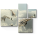 Модульная картина Жирафы в облаках