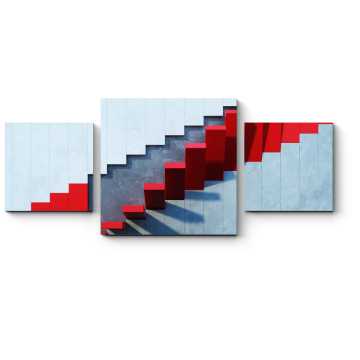 Модульная картина Красная лестница