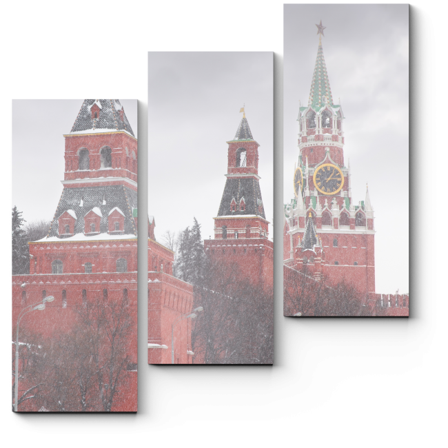 Модульная картина Зимняя Москва