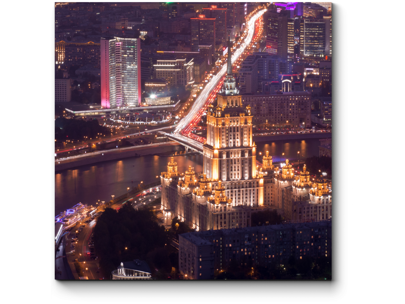

Модульная картина Picsis, Москва с высоты птичьего полета (20x30)