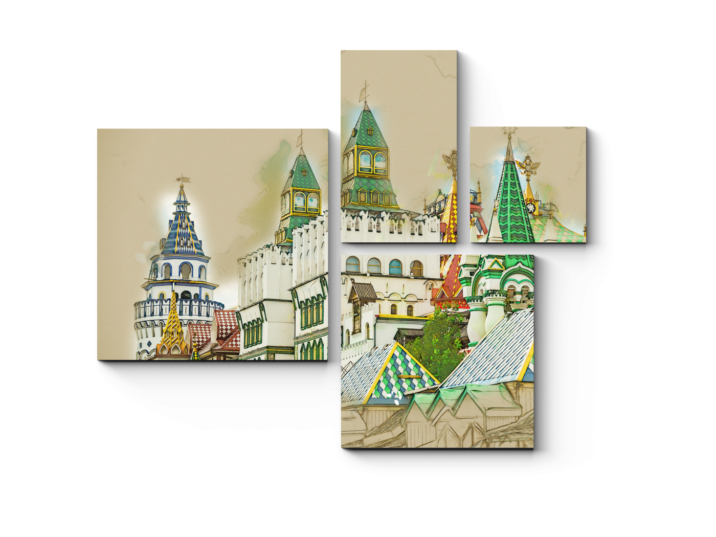 

Модульная картина Picsis, Измайловский Кремль , Москва (20x20)