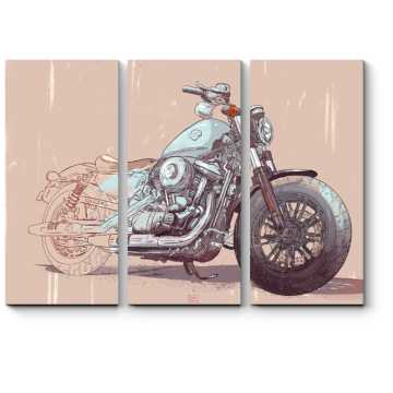 Модульная картина Harley-Davidson 48