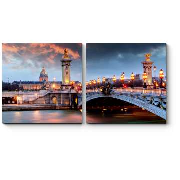 Модульная картина Мост Александра 3 в Париже