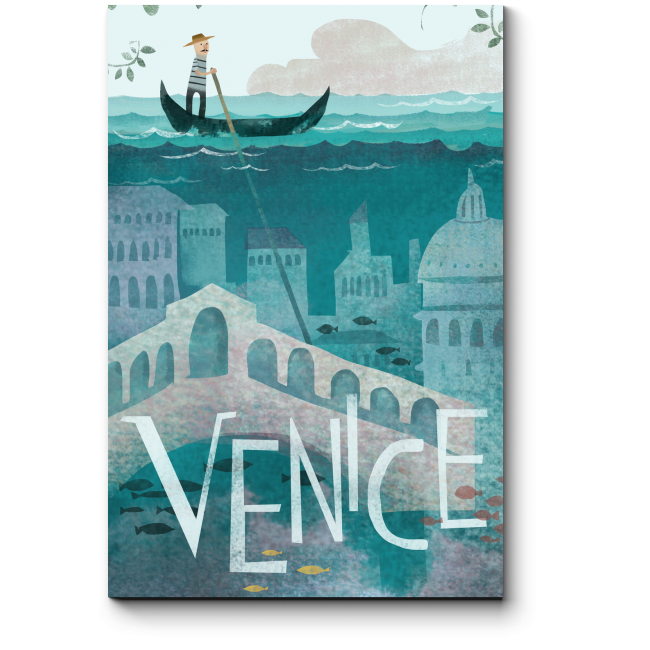 Модульная картина Проплывая над Венецией