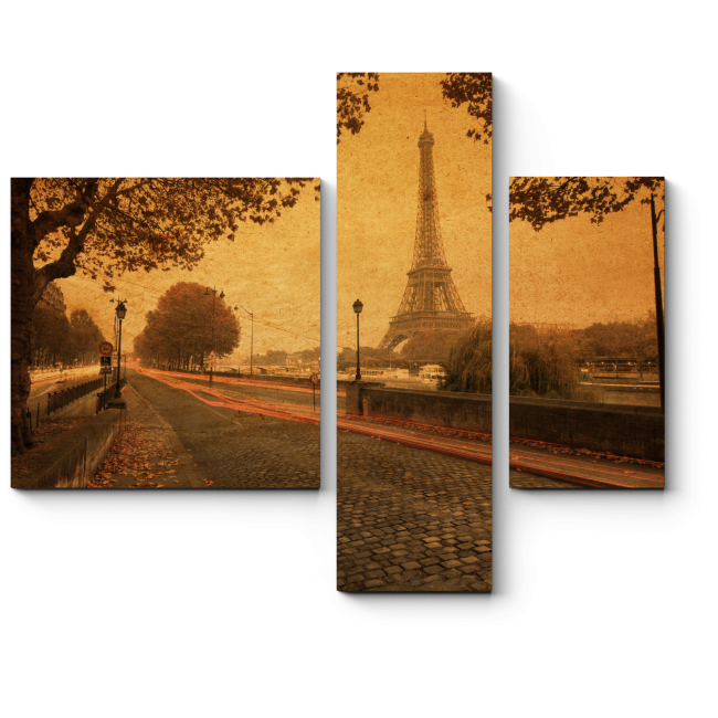 Модульная картина Винтажный Париж