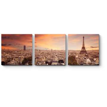 Модульная картина Прекрасный Париж с высоты