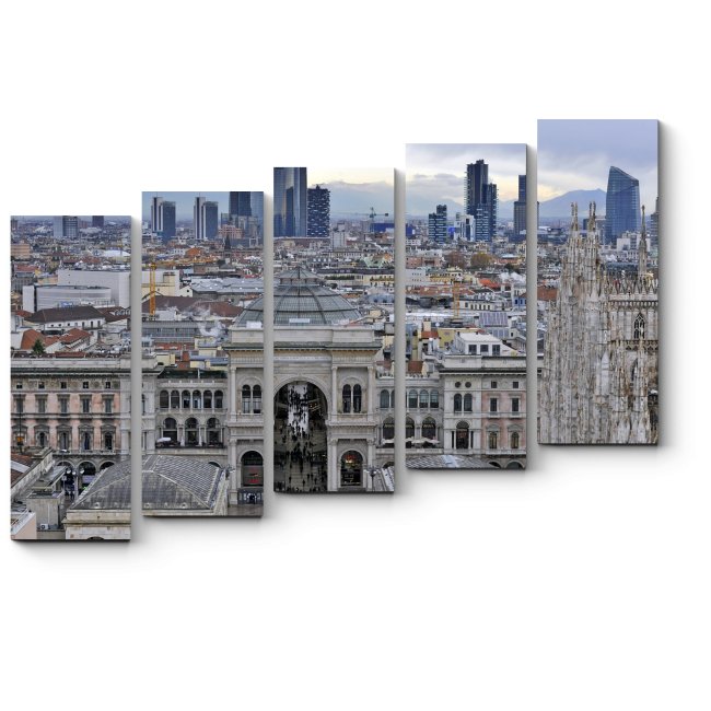 Модульная картина Панорама потрясающего Милана 
